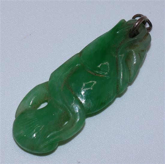 Jadeite pendant(-)